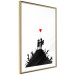 Wall Poster Battlefield - black and white composition with a pair of children and a heart-shaped balloon 118765 additionalThumb 6