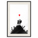 Wall Poster Battlefield - black and white composition with a pair of children and a heart-shaped balloon 118765 additionalThumb 18