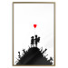 Wall Poster Battlefield - black and white composition with a pair of children and a heart-shaped balloon 118765 additionalThumb 20