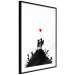 Wall Poster Battlefield - black and white composition with a pair of children and a heart-shaped balloon 118765 additionalThumb 11