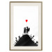Wall Poster Battlefield - black and white composition with a pair of children and a heart-shaped balloon 118765 additionalThumb 19