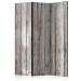 Folding Screen Scandinavian Wood - texture of naturally gray wooden planks 122965