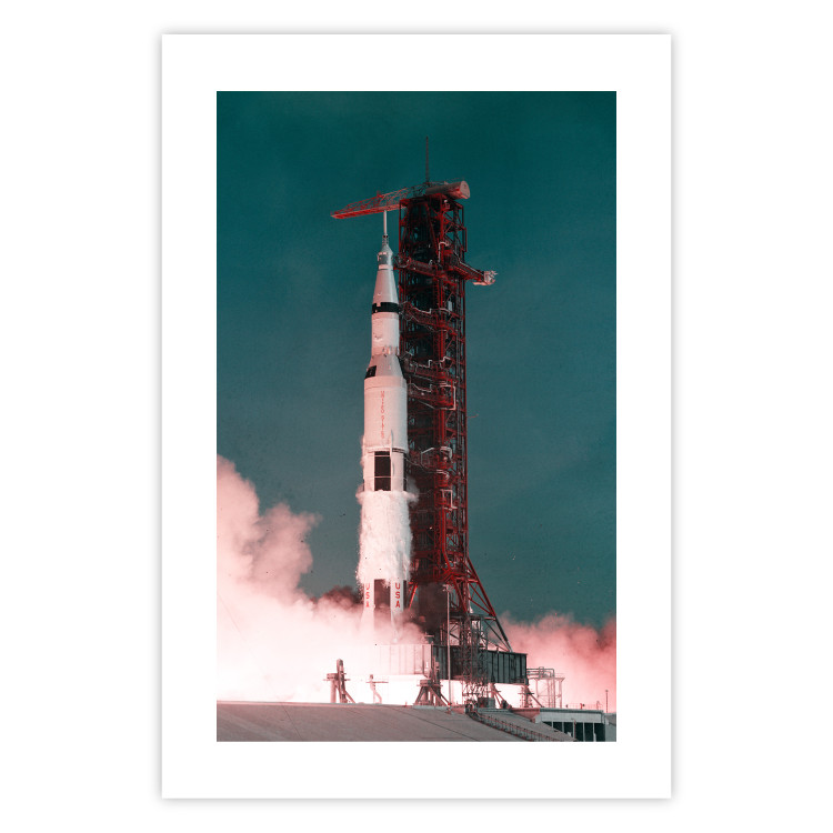 Wall Poster Great Launch - rocket launch to the moon from the launch pad 123165 additionalImage 25