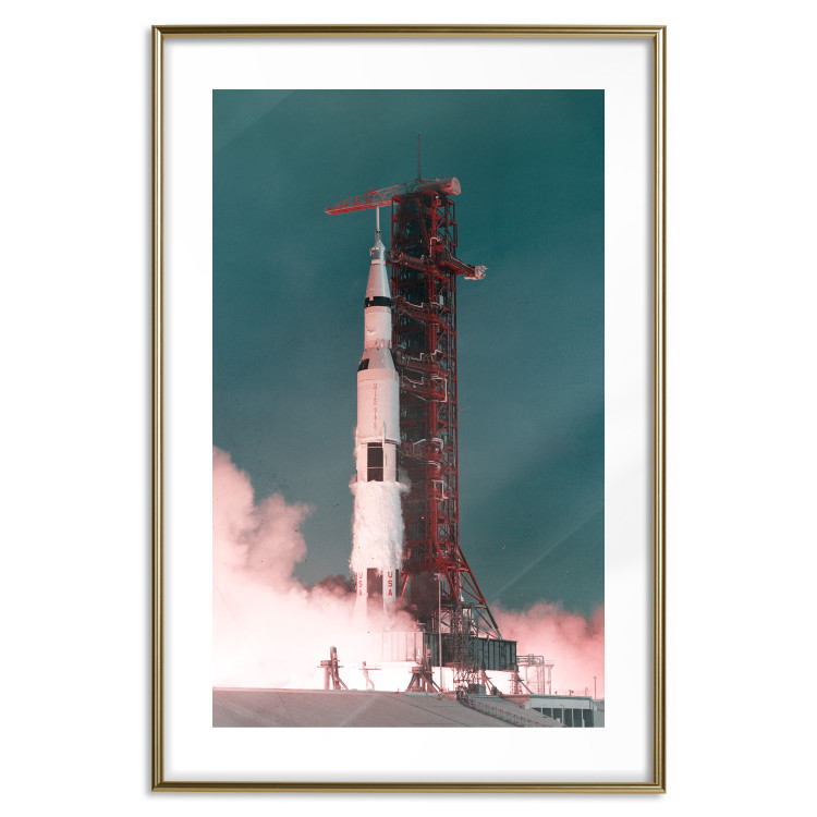 Wall Poster Great Launch - rocket launch to the moon from the launch pad 123165 additionalImage 16