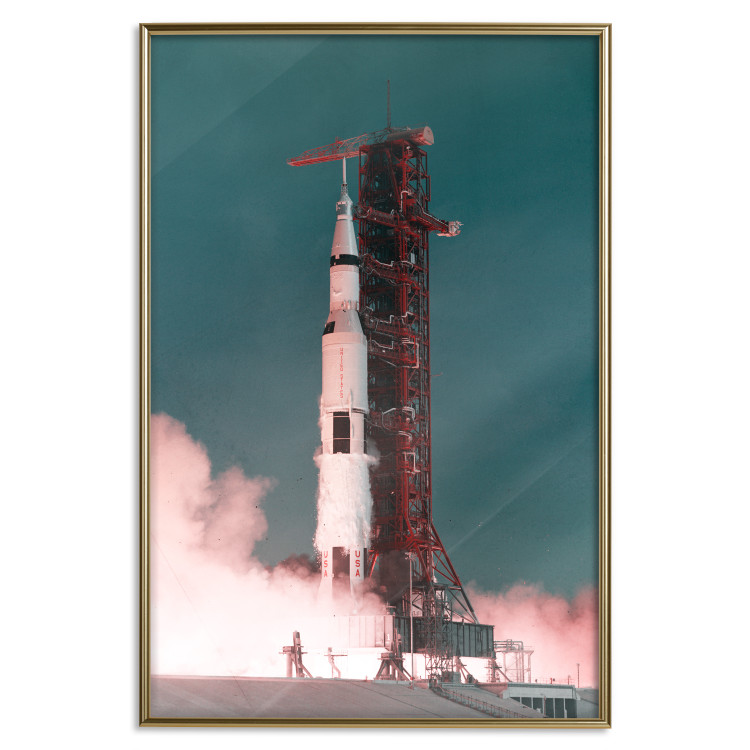 Wall Poster Great Launch - rocket launch to the moon from the launch pad 123165 additionalImage 20