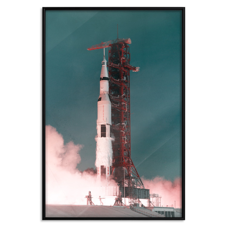 Wall Poster Great Launch - rocket launch to the moon from the launch pad 123165 additionalImage 24