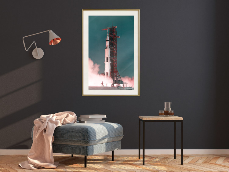 Wall Poster Great Launch - rocket launch to the moon from the launch pad 123165 additionalImage 21