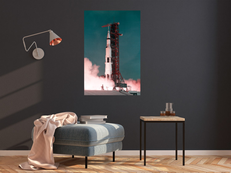 Wall Poster Great Launch - rocket launch to the moon from the launch pad 123165 additionalImage 23