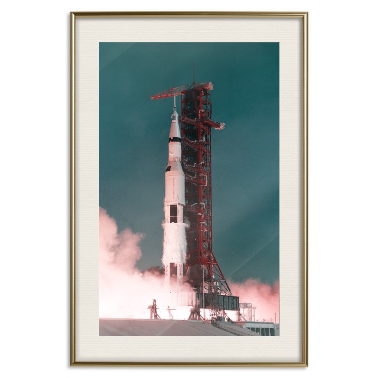 Wall Poster Great Launch - rocket launch to the moon from the launch pad 123165 additionalImage 19