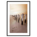 Poster Autumnal Ebb - beach and sea landscape against sunset backdrop 123765 additionalThumb 17
