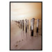 Poster Autumnal Ebb - beach and sea landscape against sunset backdrop 123765 additionalThumb 18