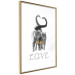 Poster Fluffy Love - gray cats and English text on a white background 125265 additionalThumb 4