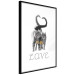 Poster Fluffy Love - gray cats and English text on a white background 125265 additionalThumb 8