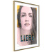 Poster Liebe - dark German text "love" on a portrait of a woman 125365 additionalThumb 6