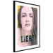 Poster Liebe - dark German text "love" on a portrait of a woman 125365 additionalThumb 11