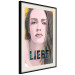 Poster Liebe - dark German text "love" on a portrait of a woman 125365 additionalThumb 3