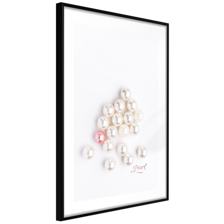 Wall Poster Pearl - white and red pearls with English text on a light background 125865 additionalImage 11