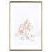 Wall Poster Pearl - white and red pearls with English text on a light background 125865 additionalThumb 20