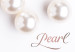 Wall Poster Pearl - white and red pearls with English text on a light background 125865 additionalThumb 9
