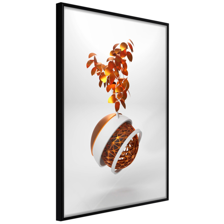 Poster Copper Allocation - abstract sphere with a growing copper plant 126065 additionalImage 12