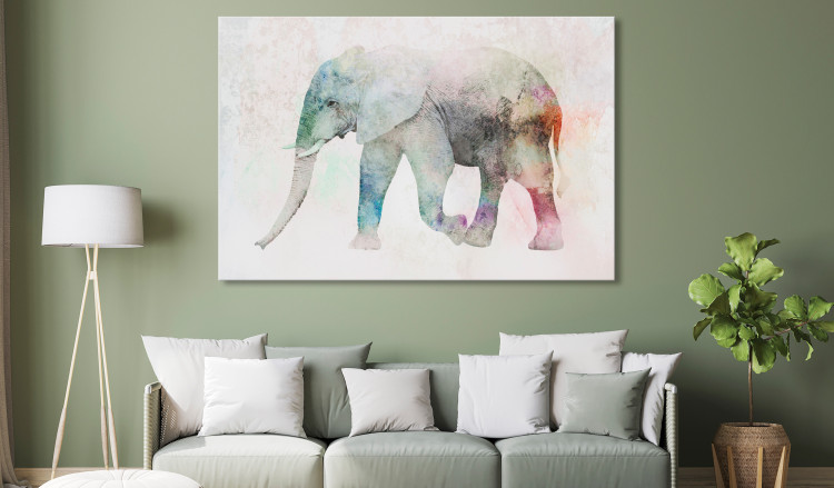 Large canvas print Painted Elephant [Large Format] 127565 additionalImage 5
