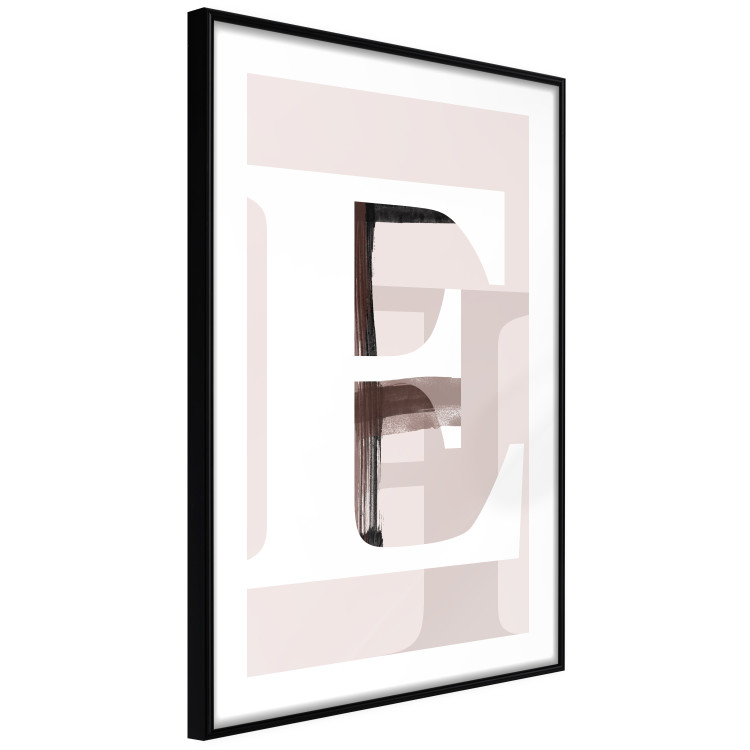 Wall Poster Letter E - white alphabet letter on abstract pastel background 127865 additionalImage 12