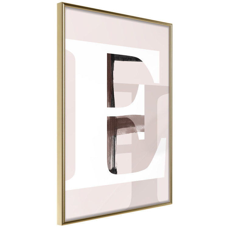 Wall Poster Letter E - white alphabet letter on abstract pastel background 127865 additionalImage 13