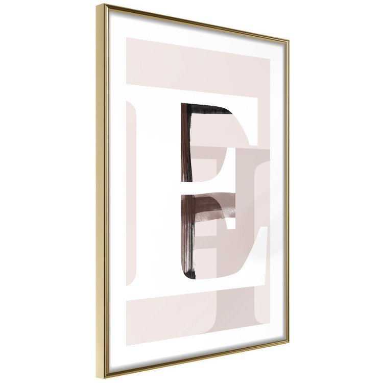 Wall Poster Letter E - white alphabet letter on abstract pastel background 127865 additionalImage 9