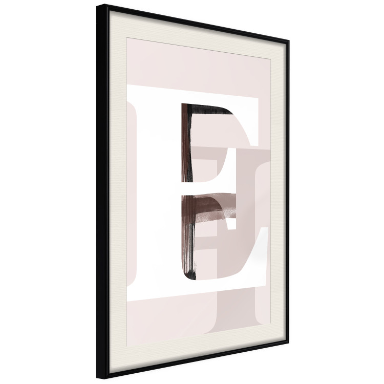 Wall Poster Letter E - white alphabet letter on abstract pastel background 127865 additionalImage 6