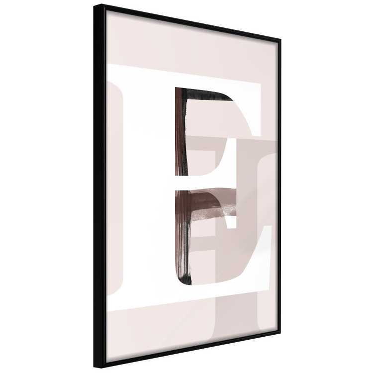 Wall Poster Letter E - white alphabet letter on abstract pastel background 127865 additionalImage 12