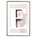 Wall Poster Letter E - white alphabet letter on abstract pastel background 127865 additionalThumb 14