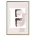 Wall Poster Letter E - white alphabet letter on abstract pastel background 127865 additionalThumb 20