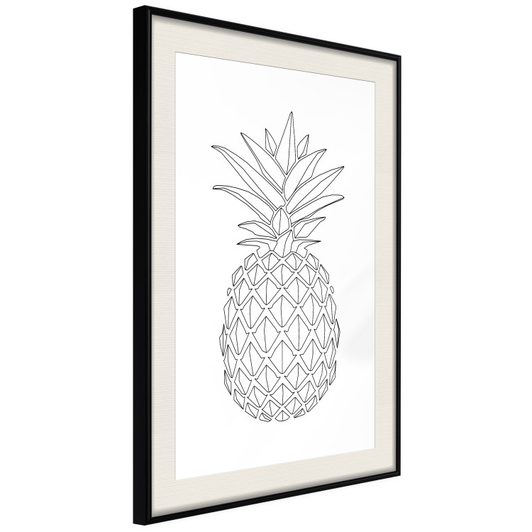 Wall Poster Fruit Sketch - line art of tropical fruit on uniform white background 128365 additionalImage 2