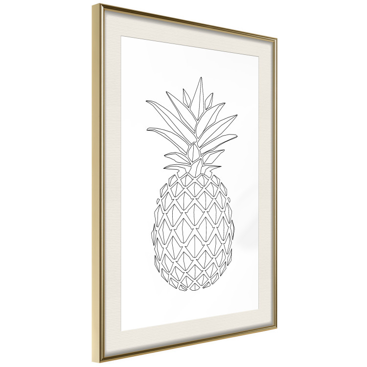 Wall Poster Fruit Sketch - line art of tropical fruit on uniform white background 128365 additionalImage 3