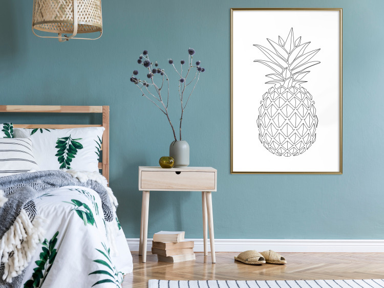 Wall Poster Fruit Sketch - line art of tropical fruit on uniform white background 128365 additionalImage 7
