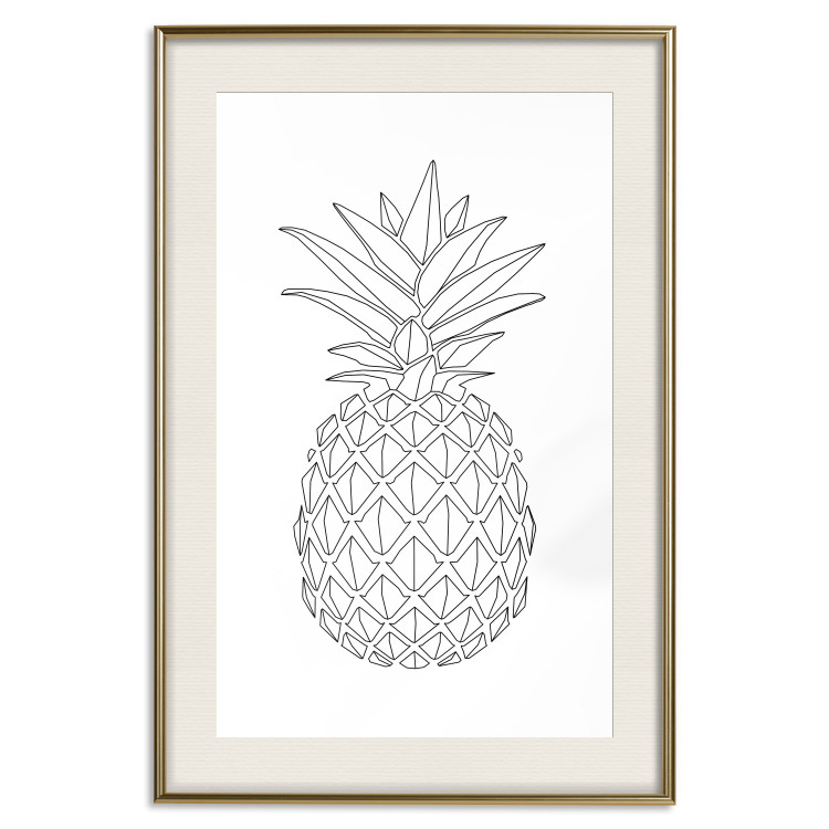 Wall Poster Fruit Sketch - line art of tropical fruit on uniform white background 128365 additionalImage 20
