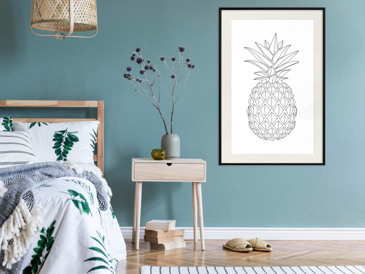 Wall Poster Fruit Sketch - line art of tropical fruit on uniform white background 128365 additionalImage 24