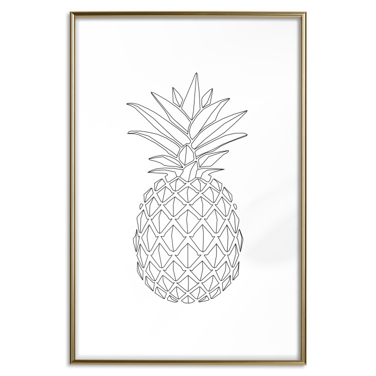 Wall Poster Fruit Sketch - line art of tropical fruit on uniform white background 128365 additionalImage 16