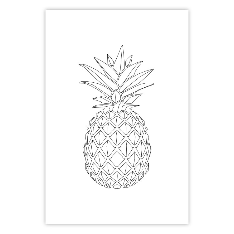 Wall Poster Fruit Sketch - line art of tropical fruit on uniform white background 128365 additionalImage 25