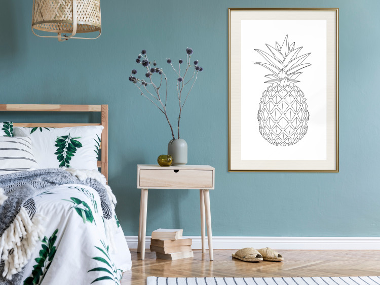 Wall Poster Fruit Sketch - line art of tropical fruit on uniform white background 128365 additionalImage 22