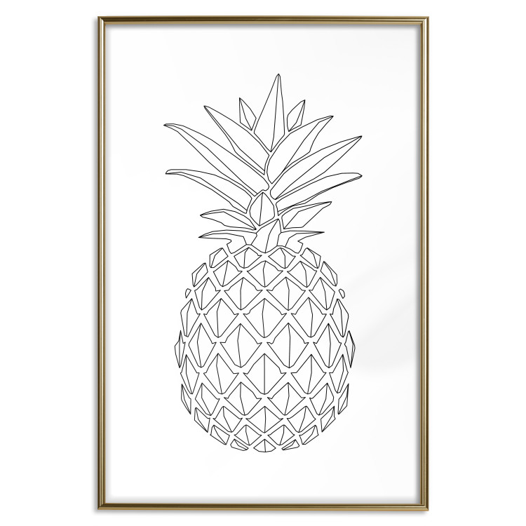 Wall Poster Fruit Sketch - line art of tropical fruit on uniform white background 128365 additionalImage 21