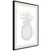 Wall Poster Fruit Sketch - line art of tropical fruit on uniform white background 128365 additionalThumb 2