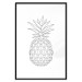 Wall Poster Fruit Sketch - line art of tropical fruit on uniform white background 128365 additionalThumb 15