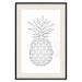 Wall Poster Fruit Sketch - line art of tropical fruit on uniform white background 128365 additionalThumb 19