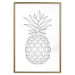 Wall Poster Fruit Sketch - line art of tropical fruit on uniform white background 128365 additionalThumb 21