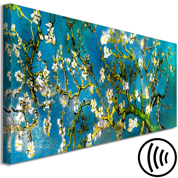 Canvas Print Blooming Almond Tree (1-piece) Narrow - branches with white flowers 129865 additionalImage 6