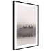 Wall Poster Island of Mists - black and white lakeside landscape with mist-covered island 130265 additionalThumb 6