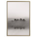 Wall Poster Island of Mists - black and white lakeside landscape with mist-covered island 130265 additionalThumb 17
