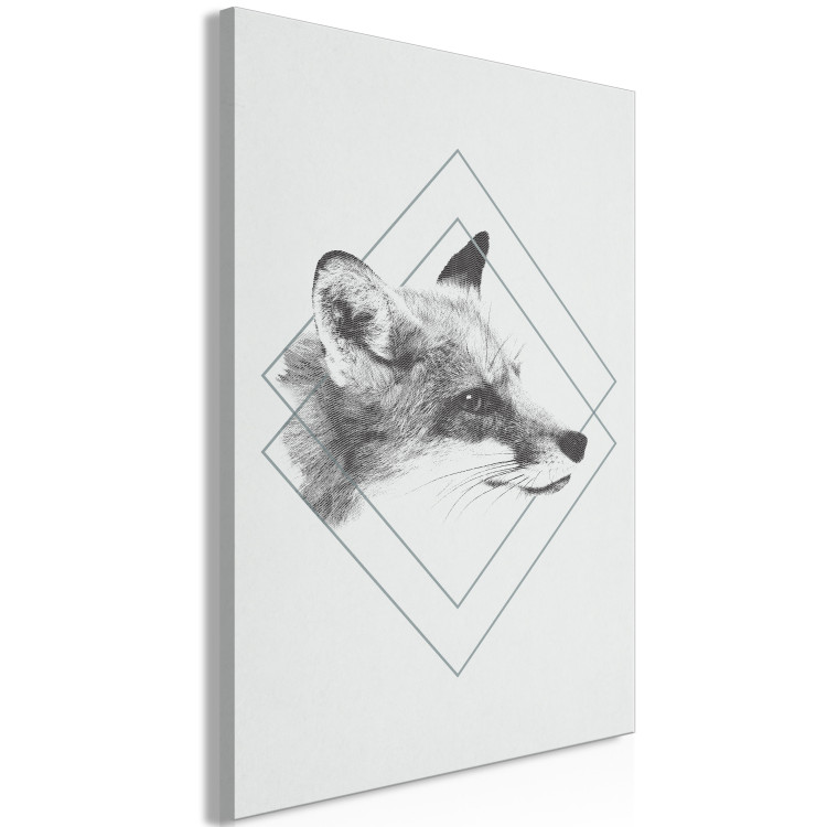 Canvas Art Print Clever Fox (1 Part) Vertical 130565 additionalImage 2
