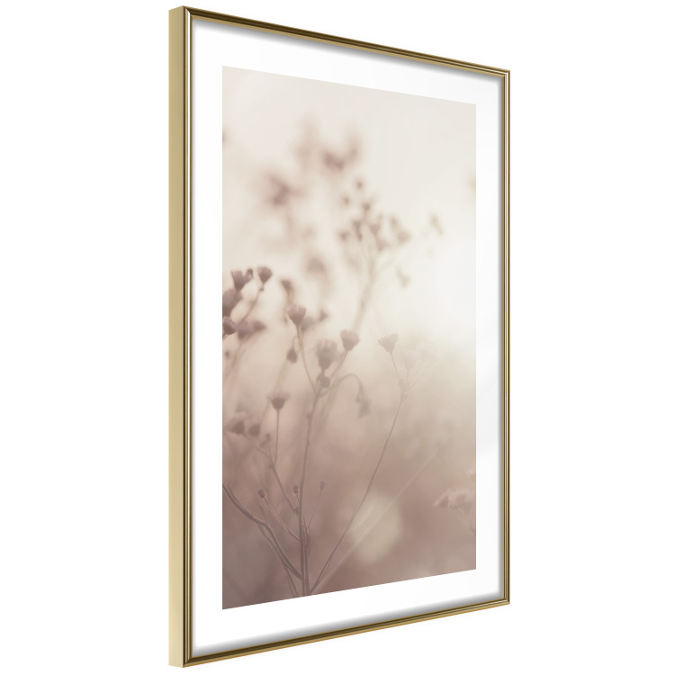 Poster Morning Meadow - a composition of plants with flowers against the backdrop of sunlight 130765 additionalImage 7